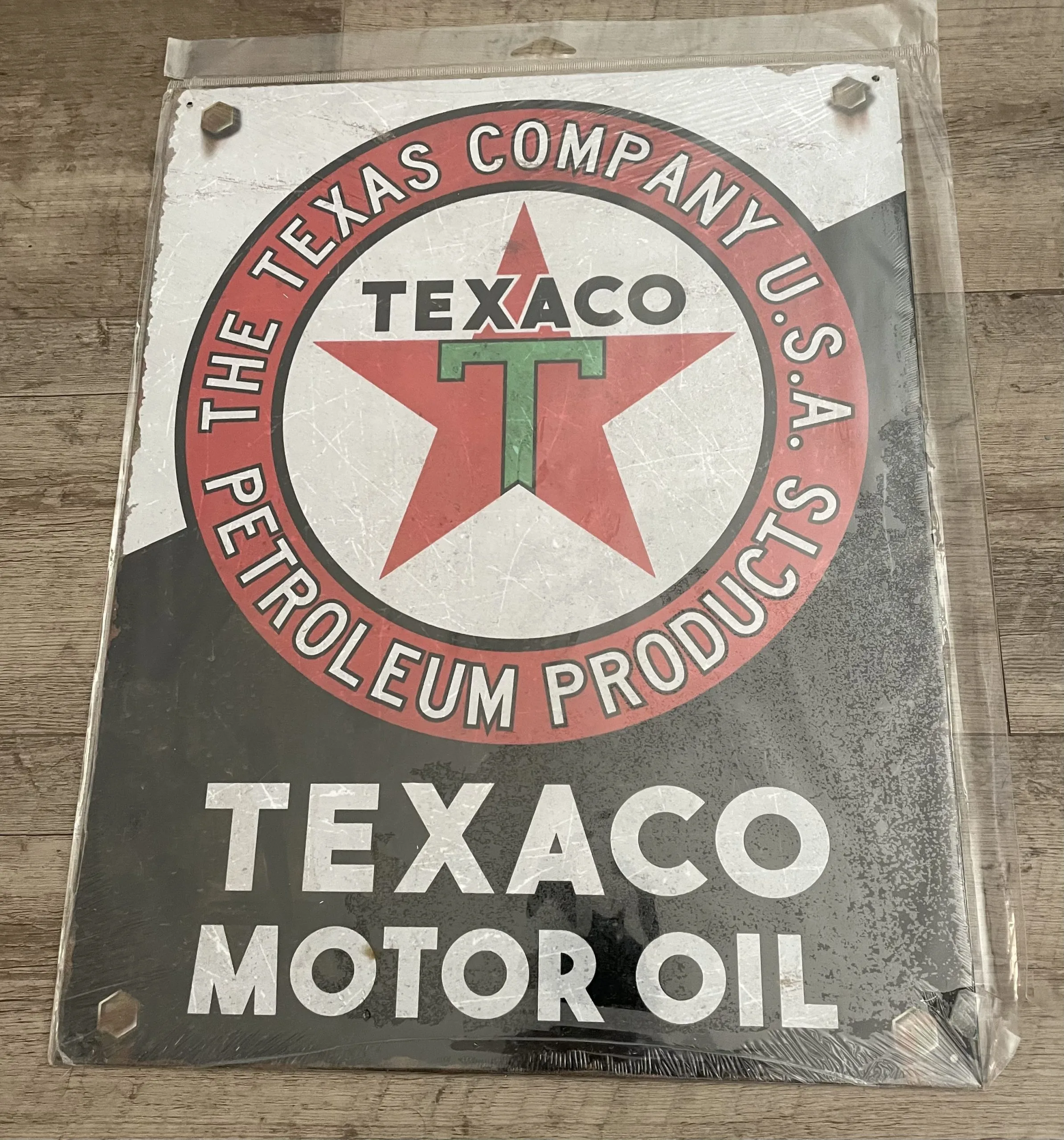 Texaco Motor Oil-The Texas Company U.S.A. - Tin Signs Metal Sign