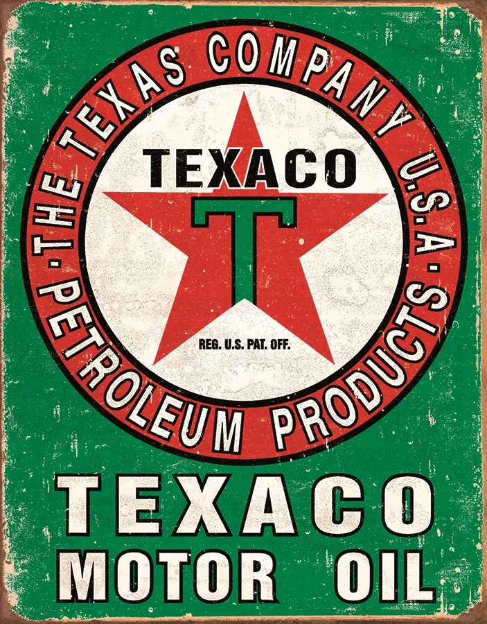 Texaco - The Texas Company - Tin Signs Metal Sign