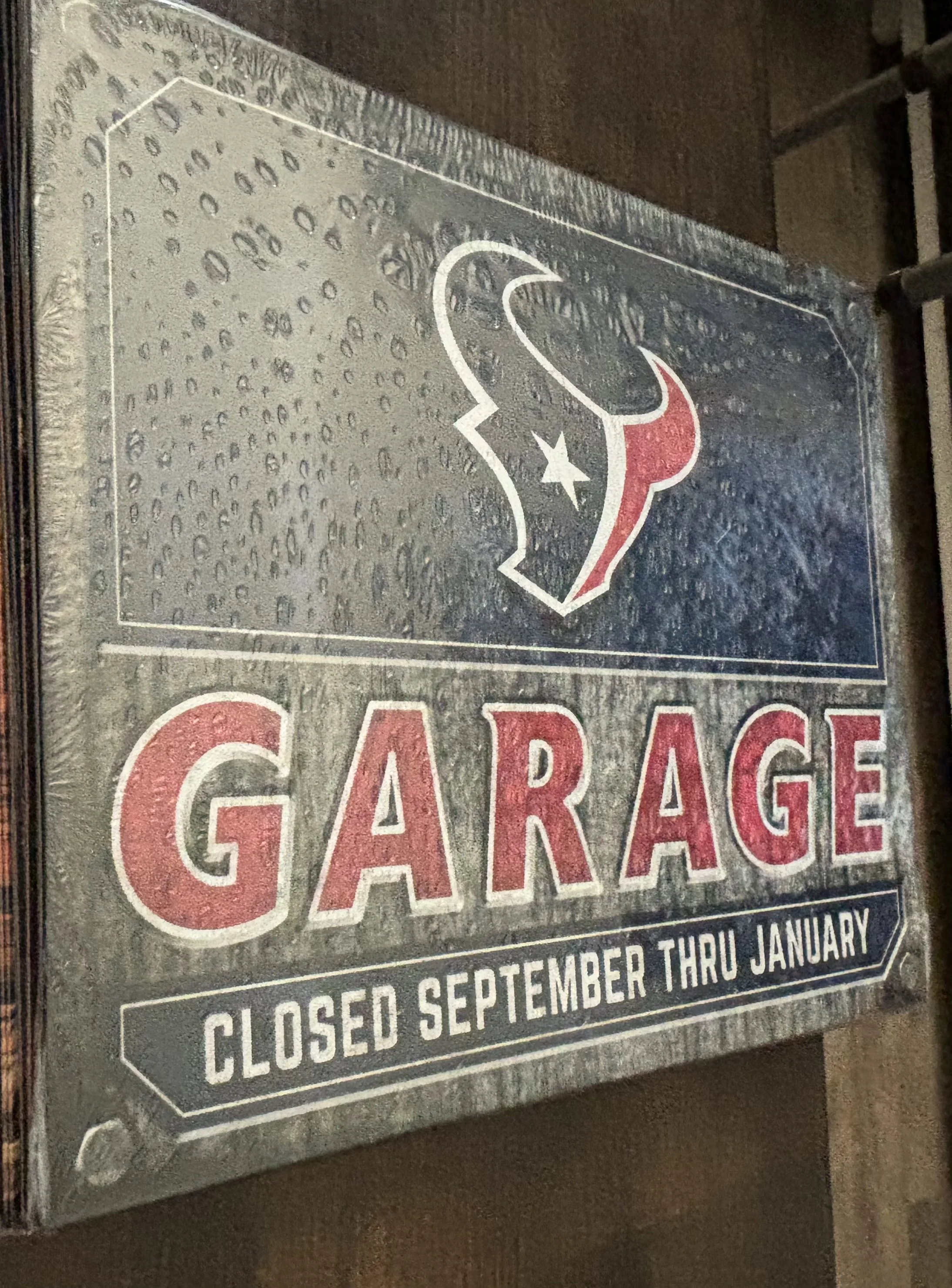 Texans-Garage - Tin Signs Metal Sign