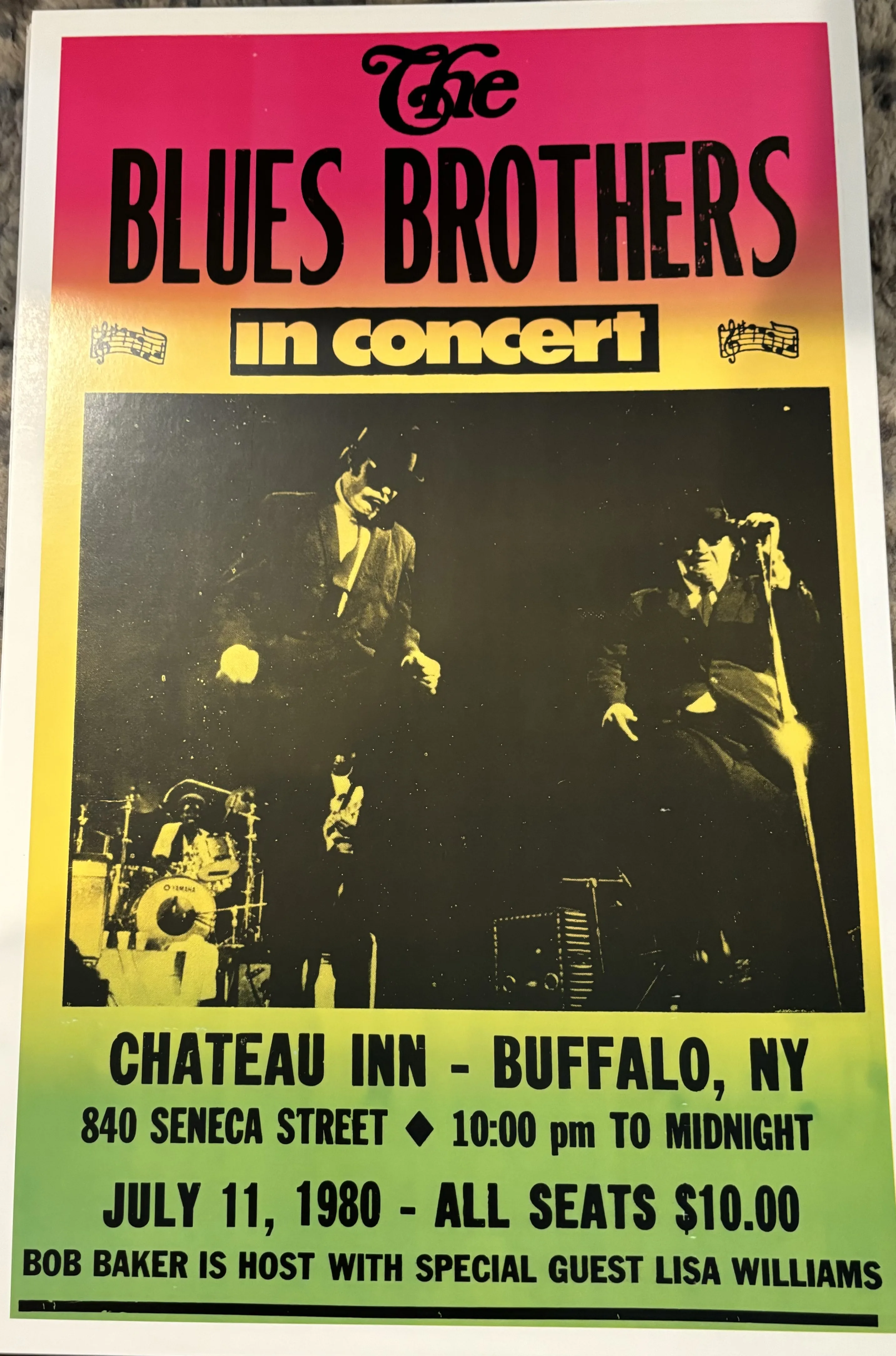 The Blues Brothers-Chateau Inn-July 11, 1980 - Concert Posters Metal Sign