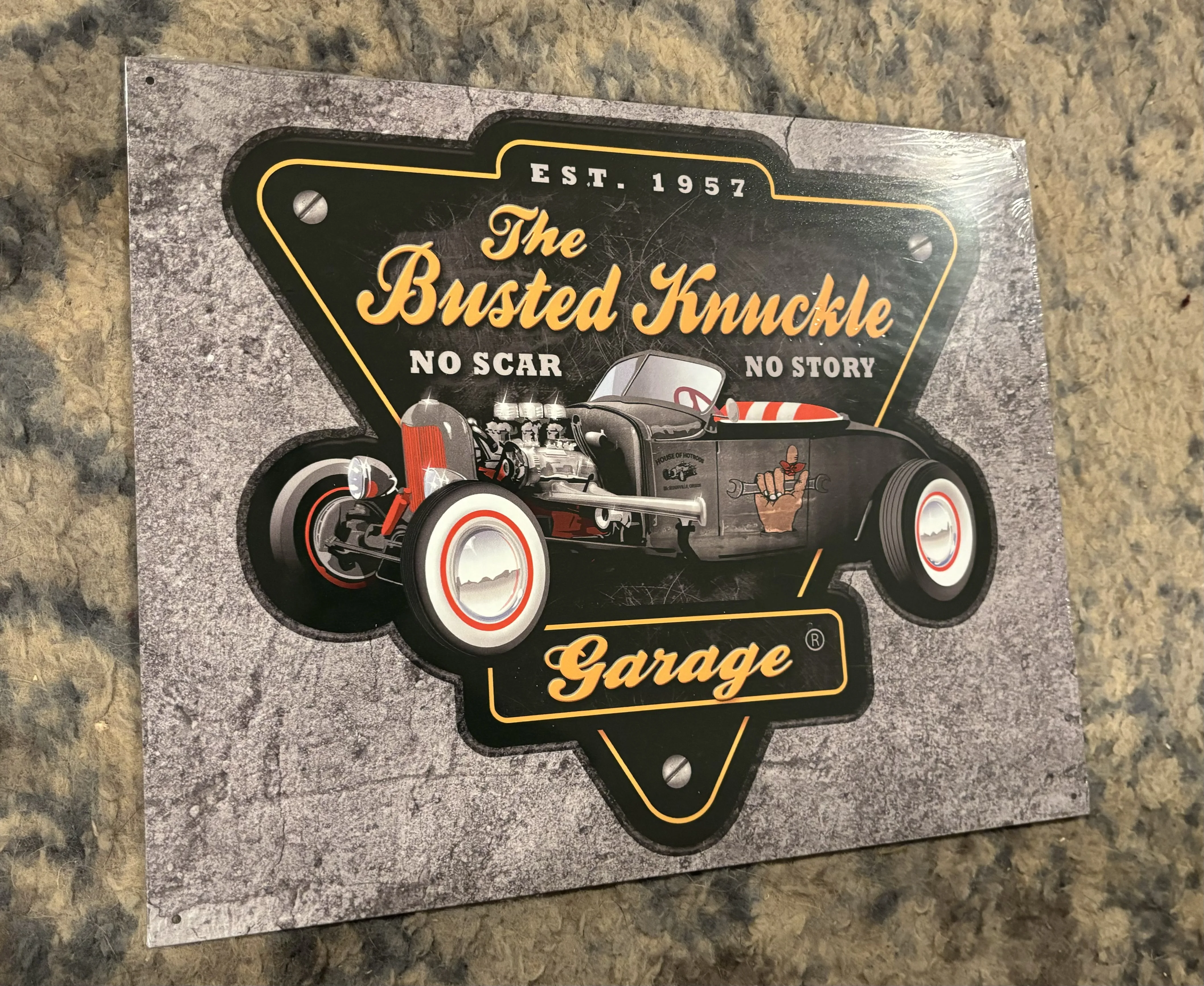 The Busted Knuckle Garage-Est. 1957 - Tin Signs Metal Sign
