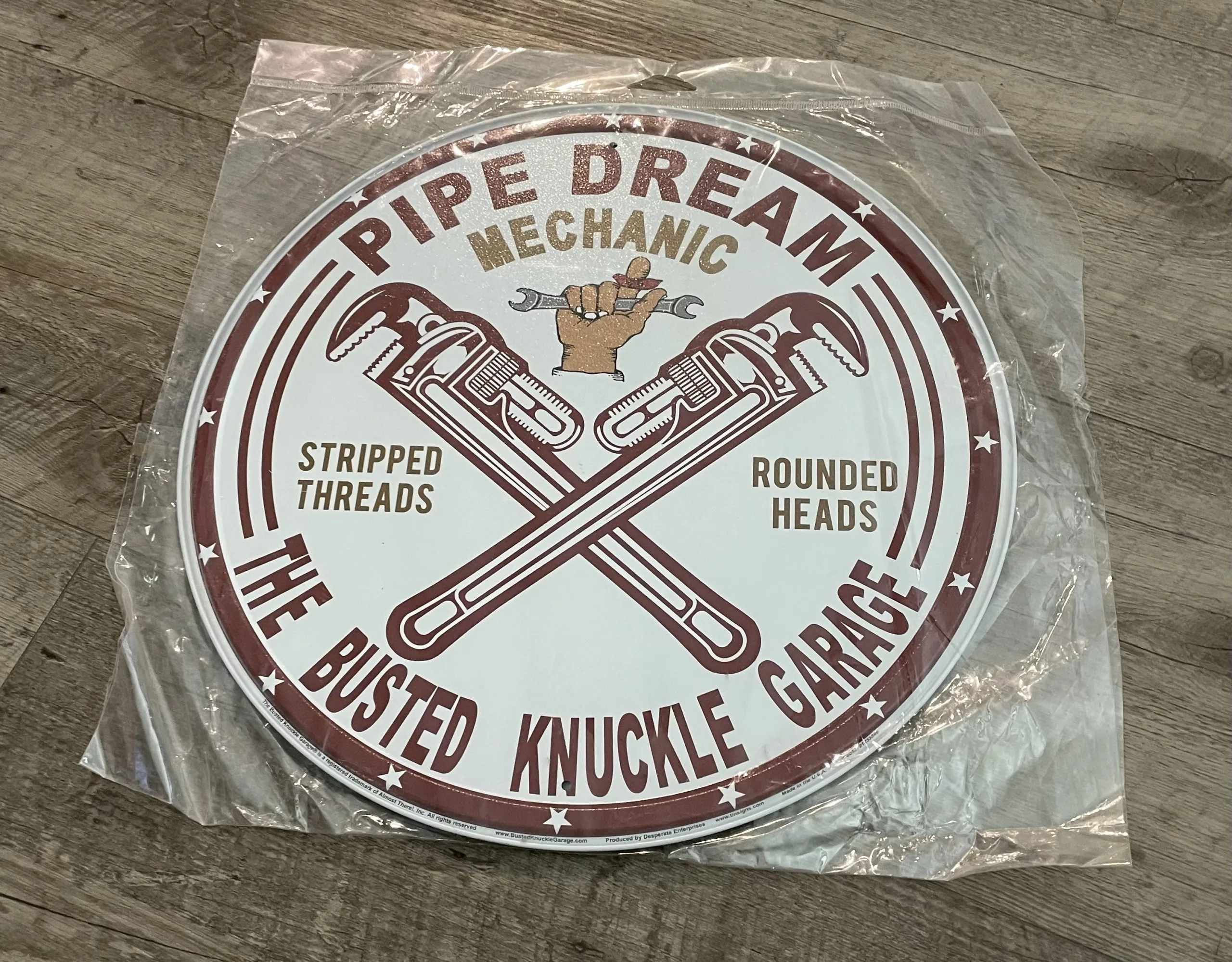 The Busted Knuckle Garage-Pipe Dream Mechanic - Tin Signs Metal Sign