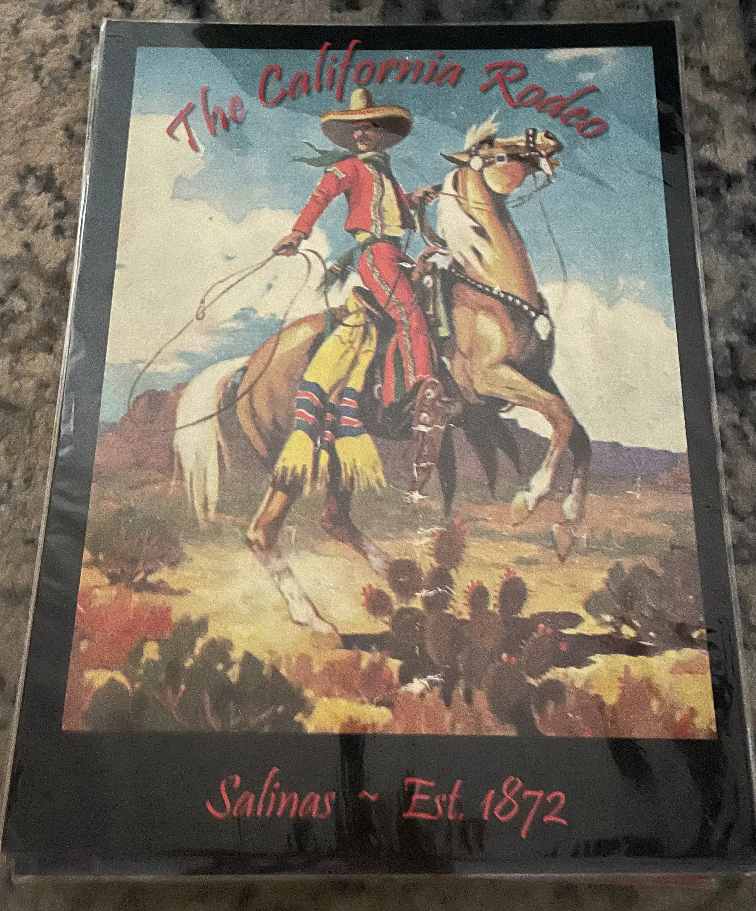 The California Rodeo-Salinas-Est.1872 (Large) - Rodeo Posters Metal Sign
