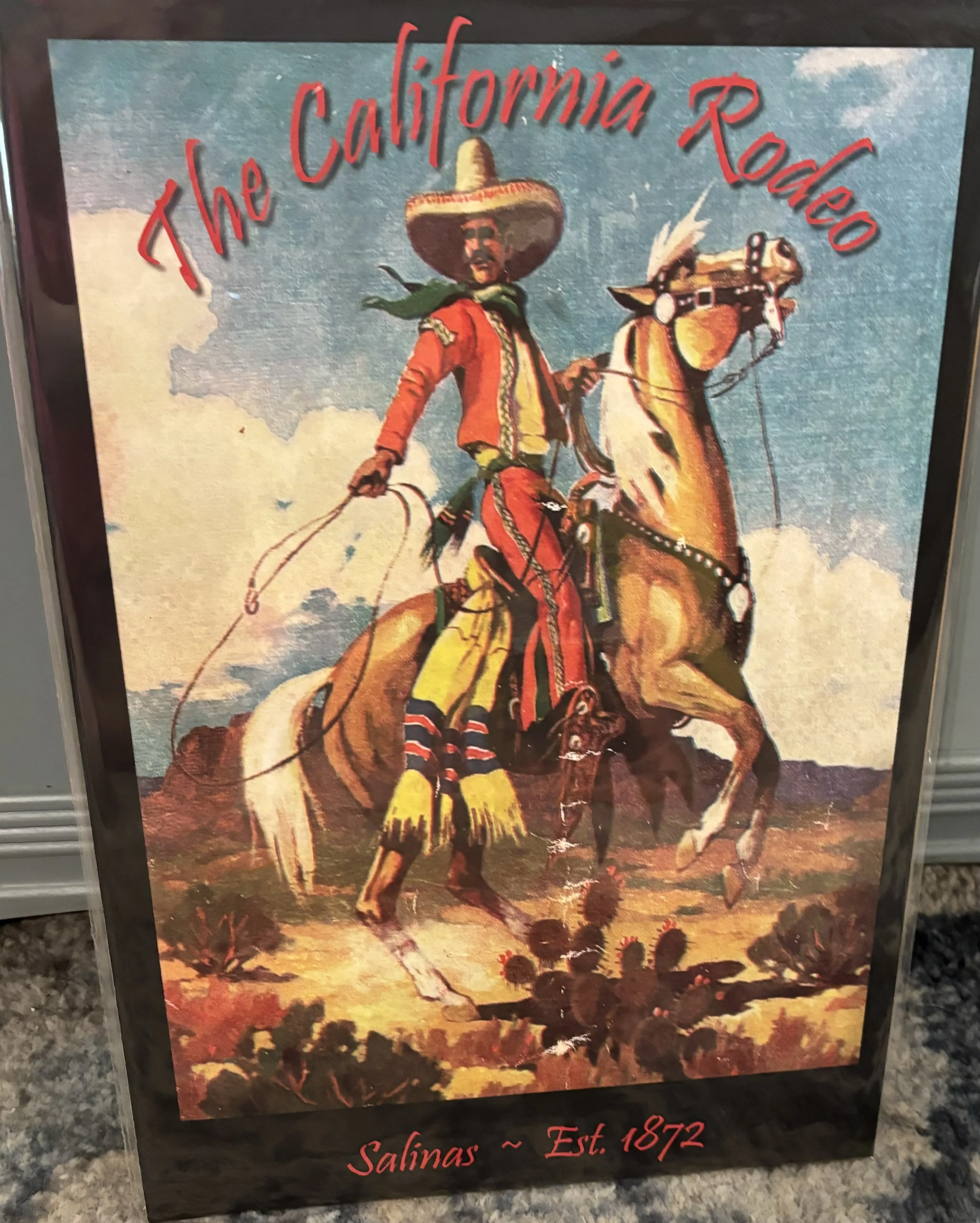 The California Rodeo-Salinas-Est. 1872 (Small) - Rodeo Posters Metal Sign