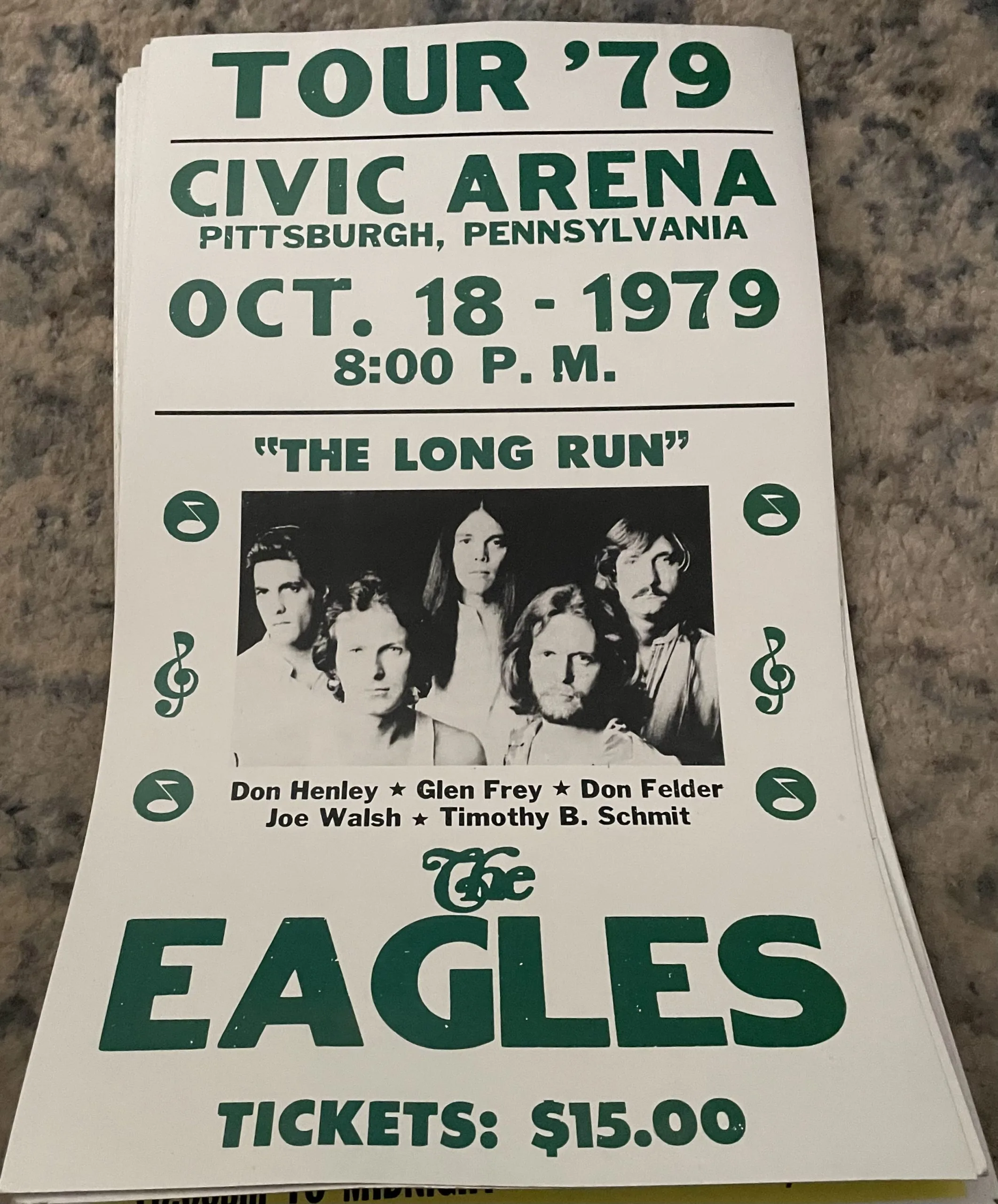 The Eagles-Tour '79-Civic Arena - Concert Posters Metal Sign