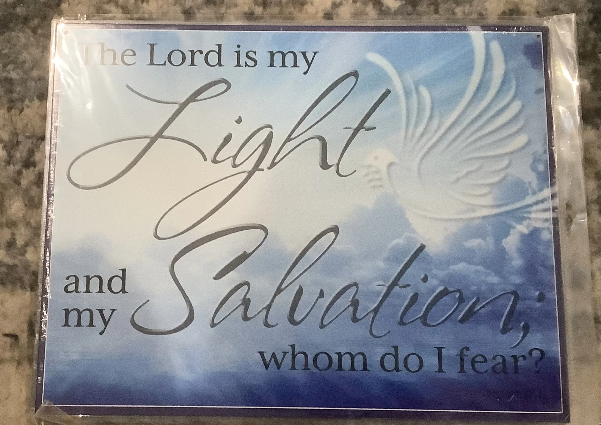 The Lord Is my Light And My Salvation whom Do I Fear - Tin Signs Metal Sign
