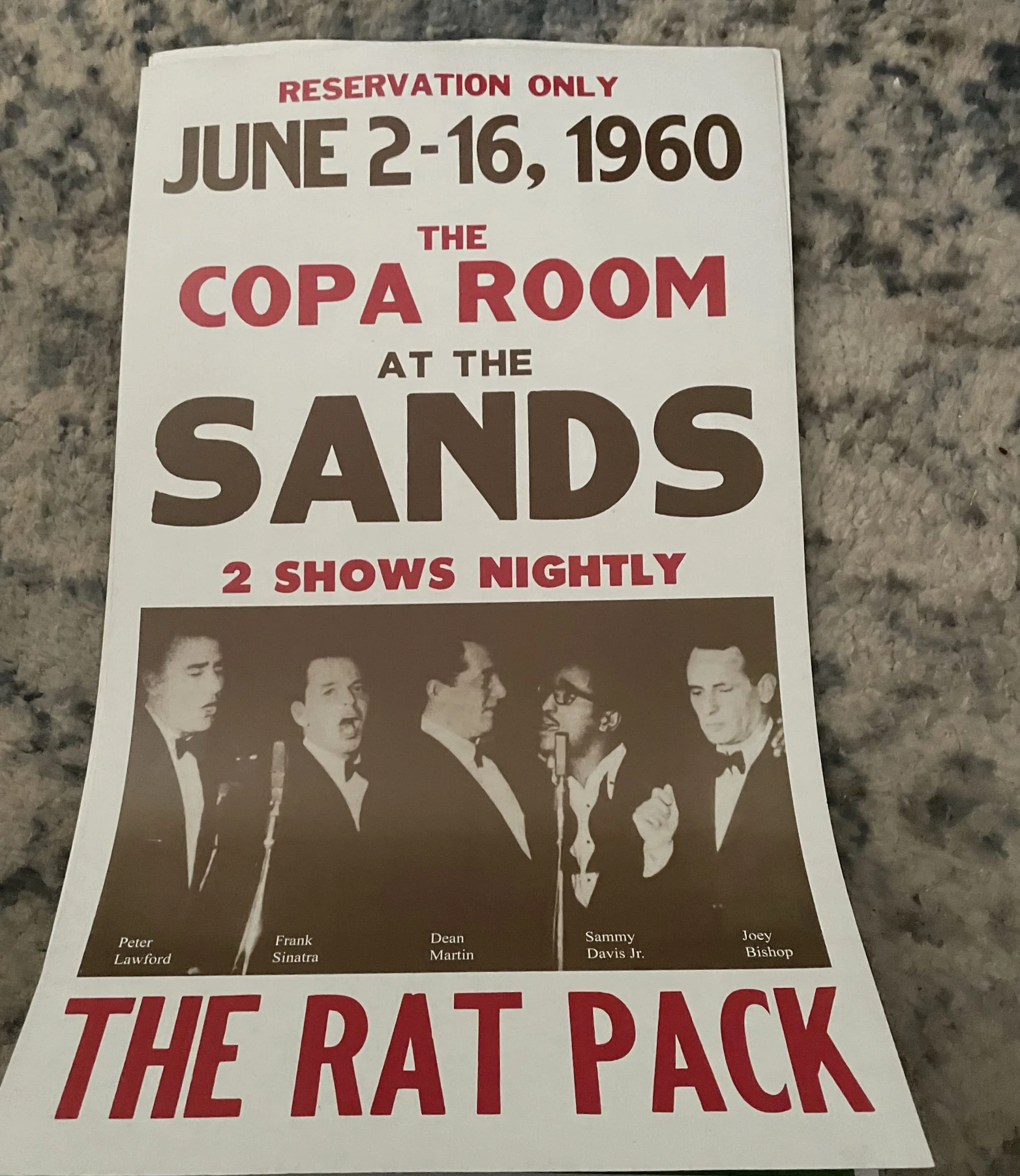 The Rat Pack - Concert Posters Metal Sign
