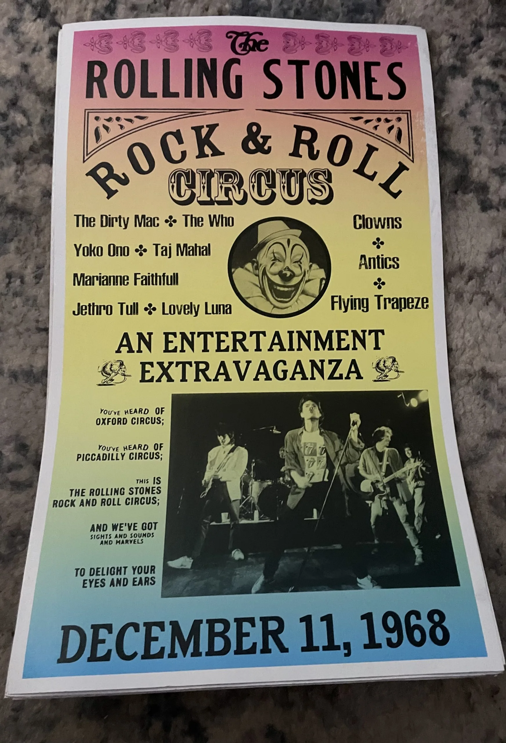 The Rolling Stones-Rock & Roll Circus - Concert Posters Metal Sign