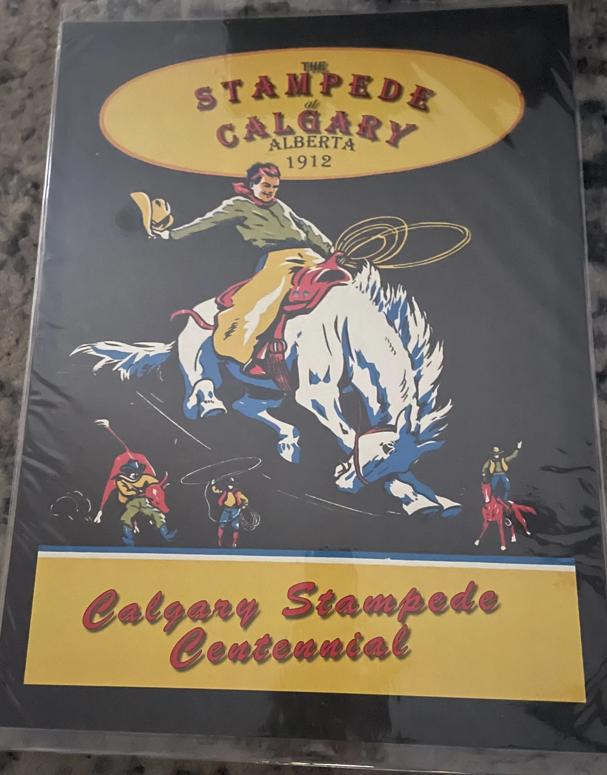 The Stampede-Calgary-Alberta 1912-Calgary Stampede Centennial (Large) - Rodeo Posters Metal Sign