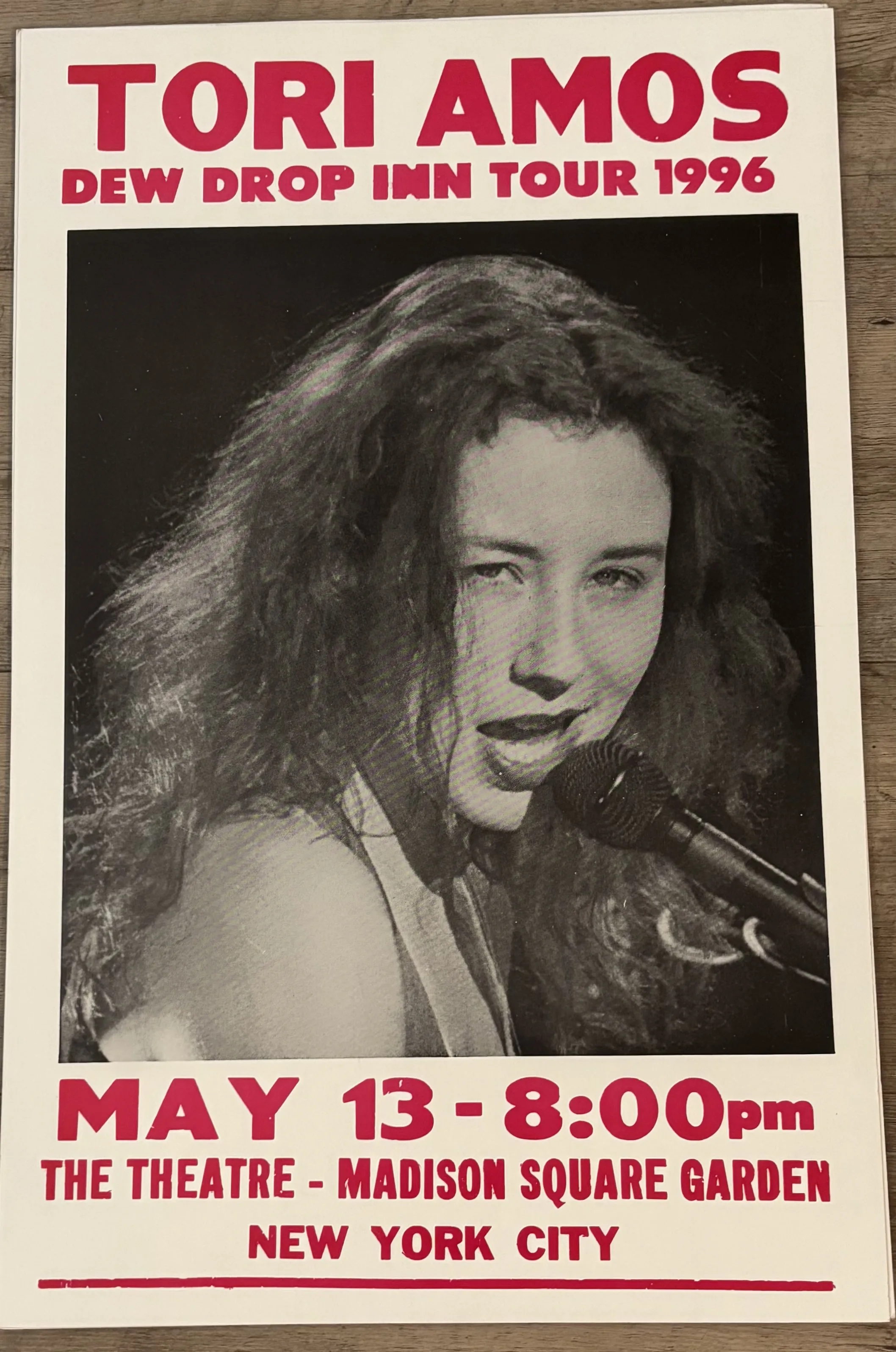 Tori Amos-Dew Drop Inn Tour 1996-May 13 - Concert Posters Metal Sign