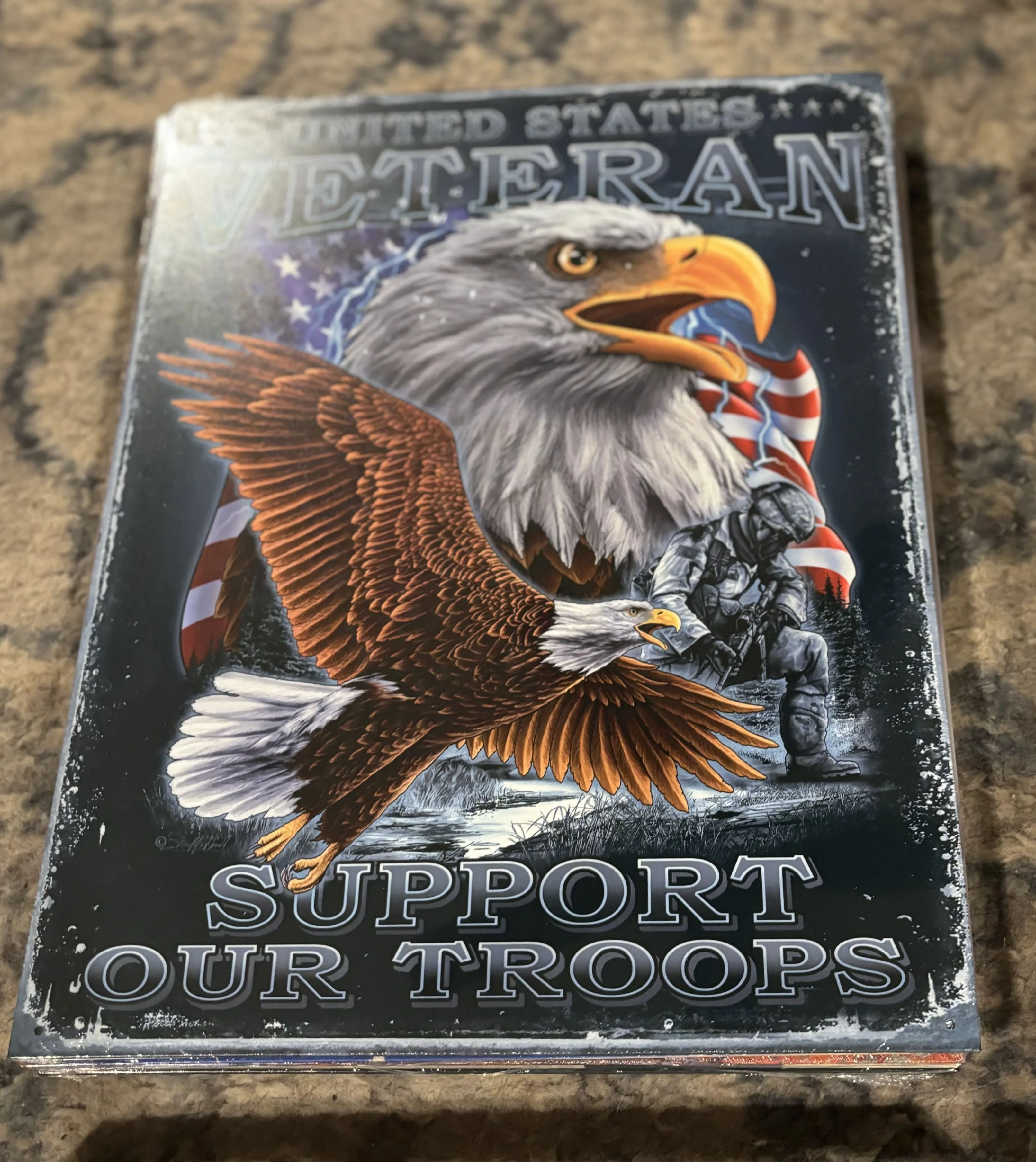 United States Veteran-Support Our Troops - Tin Signs Metal Sign