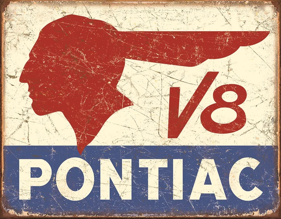 V8 Pontiac - Tin Signs Metal Sign