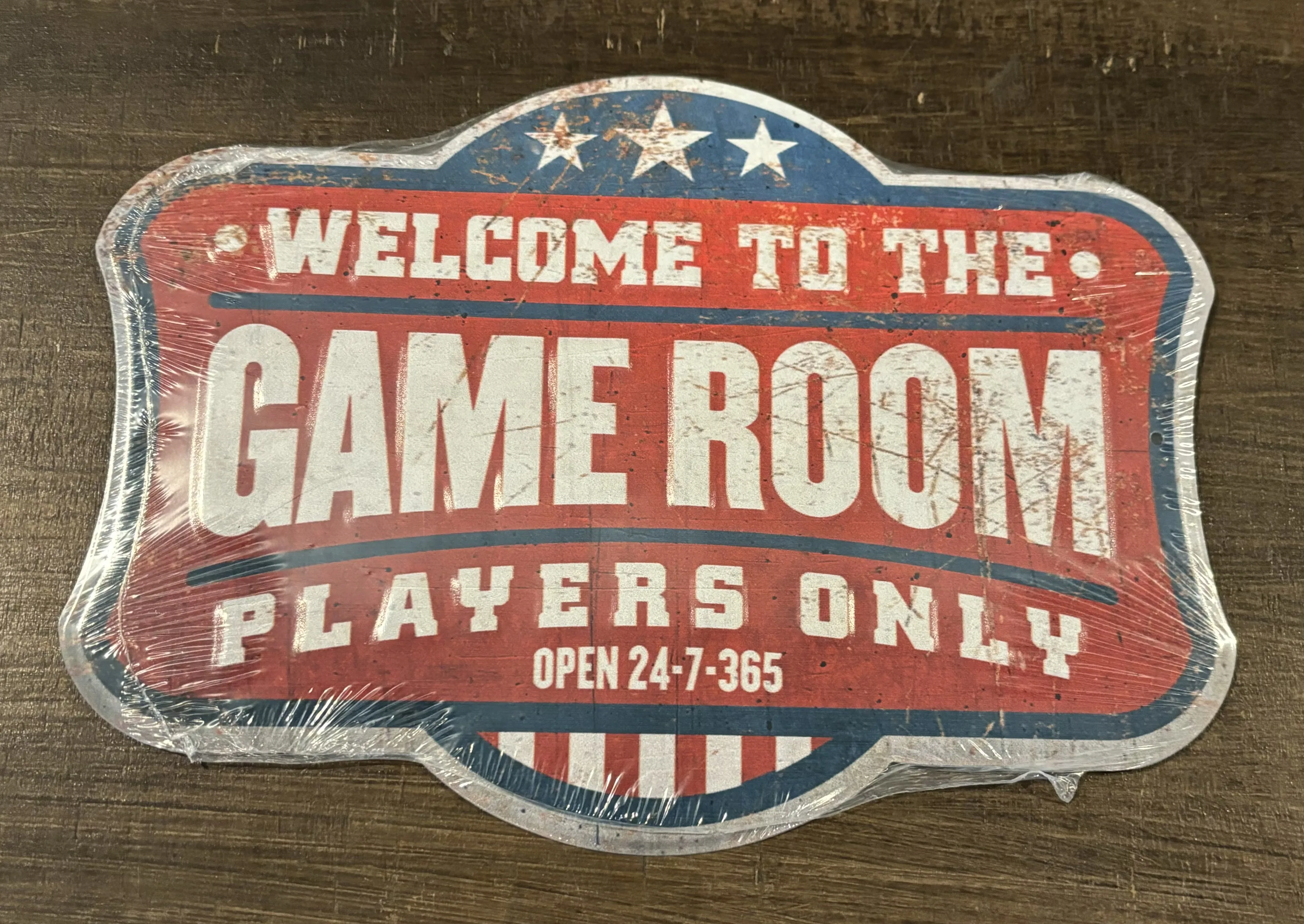 Welcome To The Game Room-Players Only-24-7-365 - Misc Metal Sign