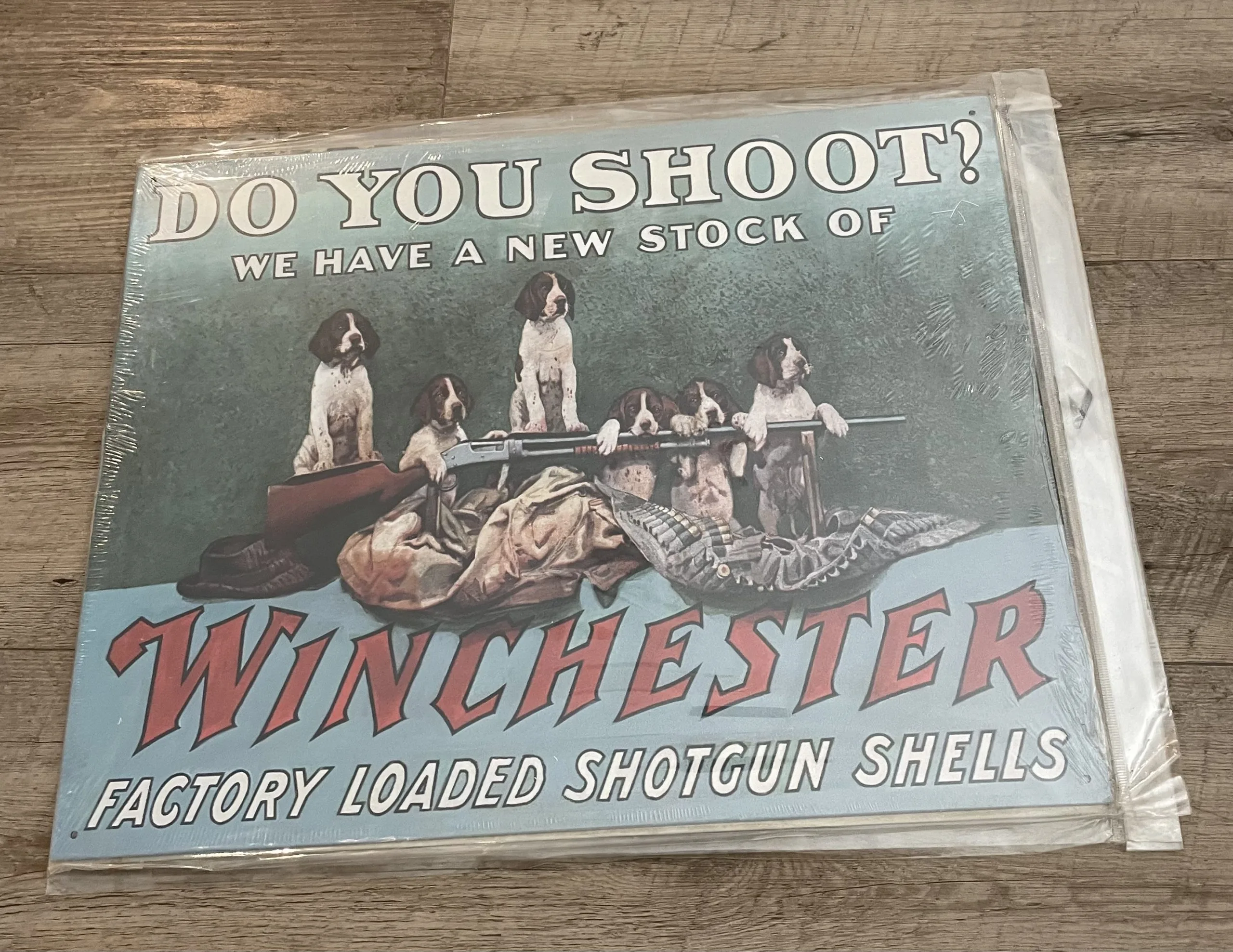 Winchester-Do You Shoot? - Guns Metal Sign
