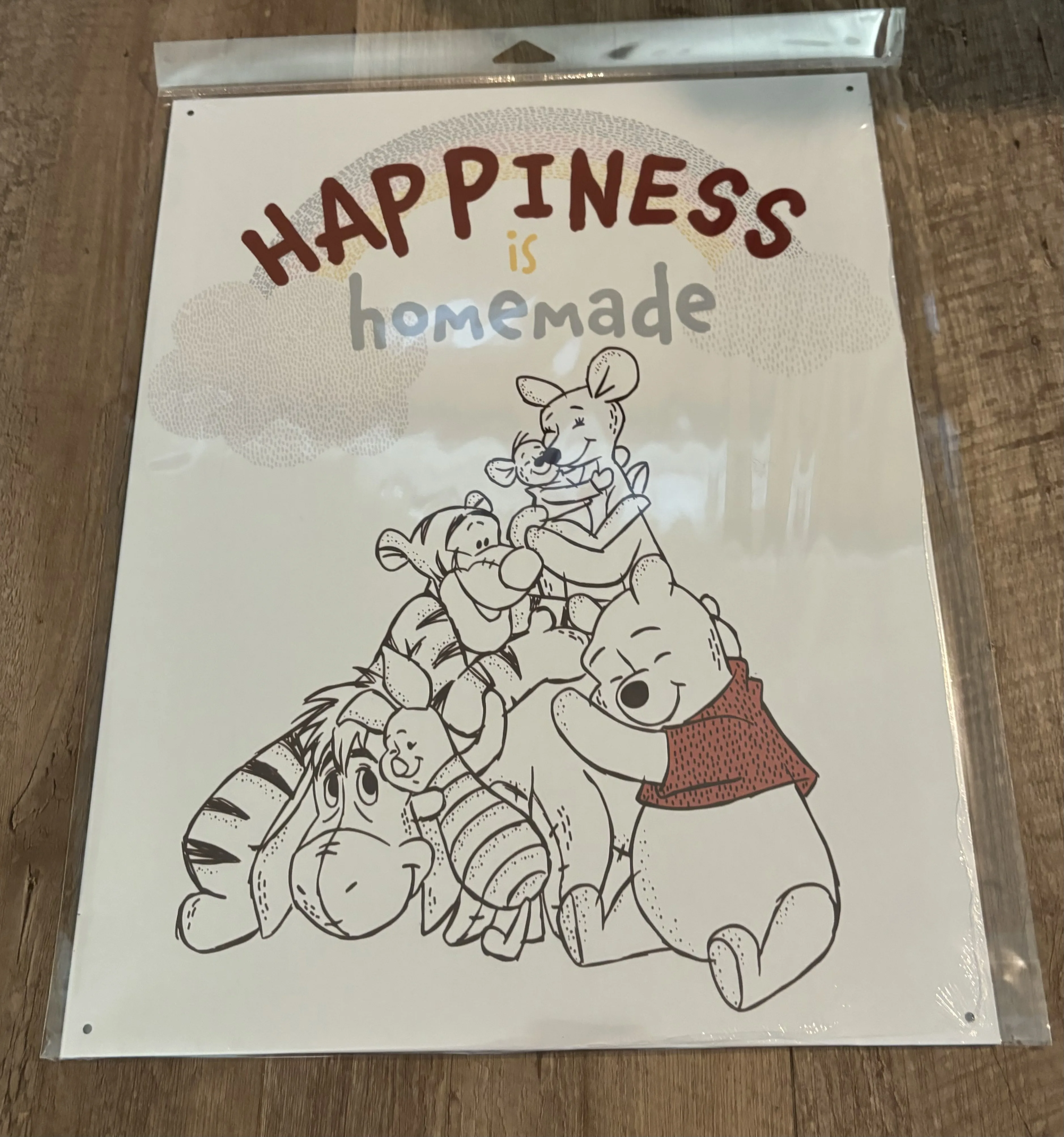Winnie The Pooh-Happiness Is Homemade - Disney Metal Sign