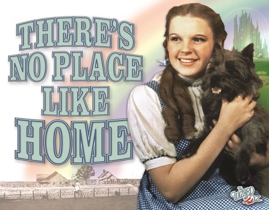 Wizard of Oz - There's No Place Like Home - Tin Signs Metal Sign