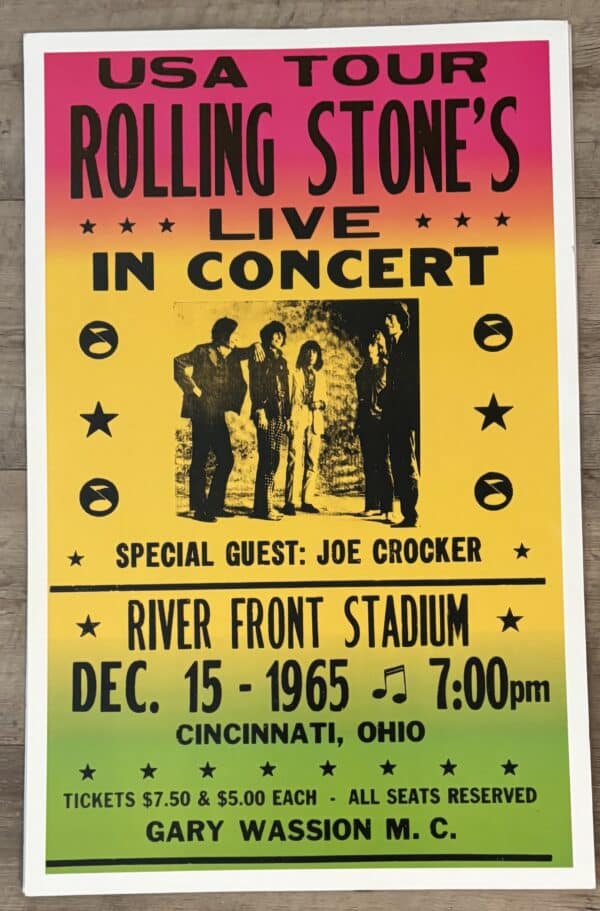 Rolling Stones-USA Tour-River Front Stadium-Dec. 15-1965