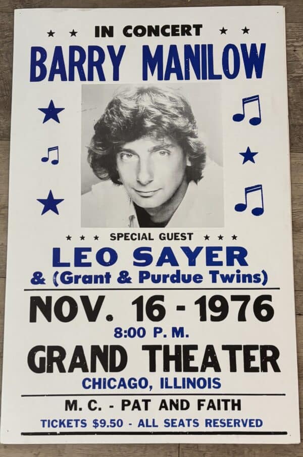 Barry Manilow-Grand Theater-Nov. 16-1976
